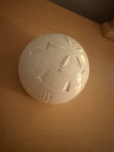 a white noise machine in bedroom
