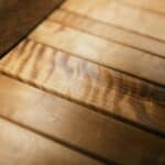 a wood base for bed frame in home