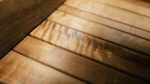 a wood base for bed frame in home