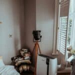 air purifier in bedroom in home
