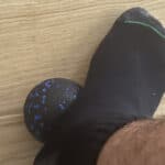 massage ball on feet pressure