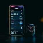 a phone and watch for sleep tracking