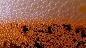 a soda fizzing up