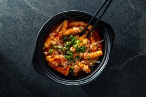 a bowl of spicy food