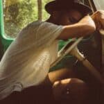 a trucker tired in truck