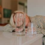 room temperature water in glass in home