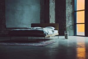 a bedroom setup in home